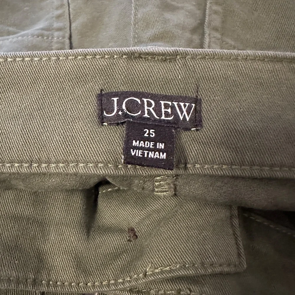 J. Crew Sailor Wide Leg Olive Green Pants | Size 25 - Picture 6 of 9